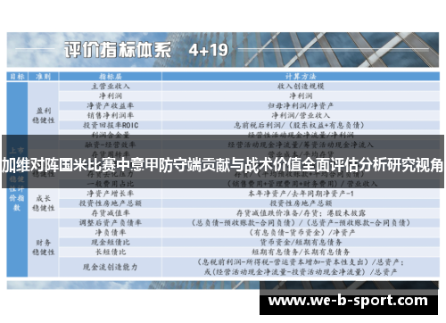 加维对阵国米比赛中意甲防守端贡献与战术价值全面评估分析研究视角 加维对阵国米比赛中意甲防守端贡献与战术价值全面评估分析研究视角